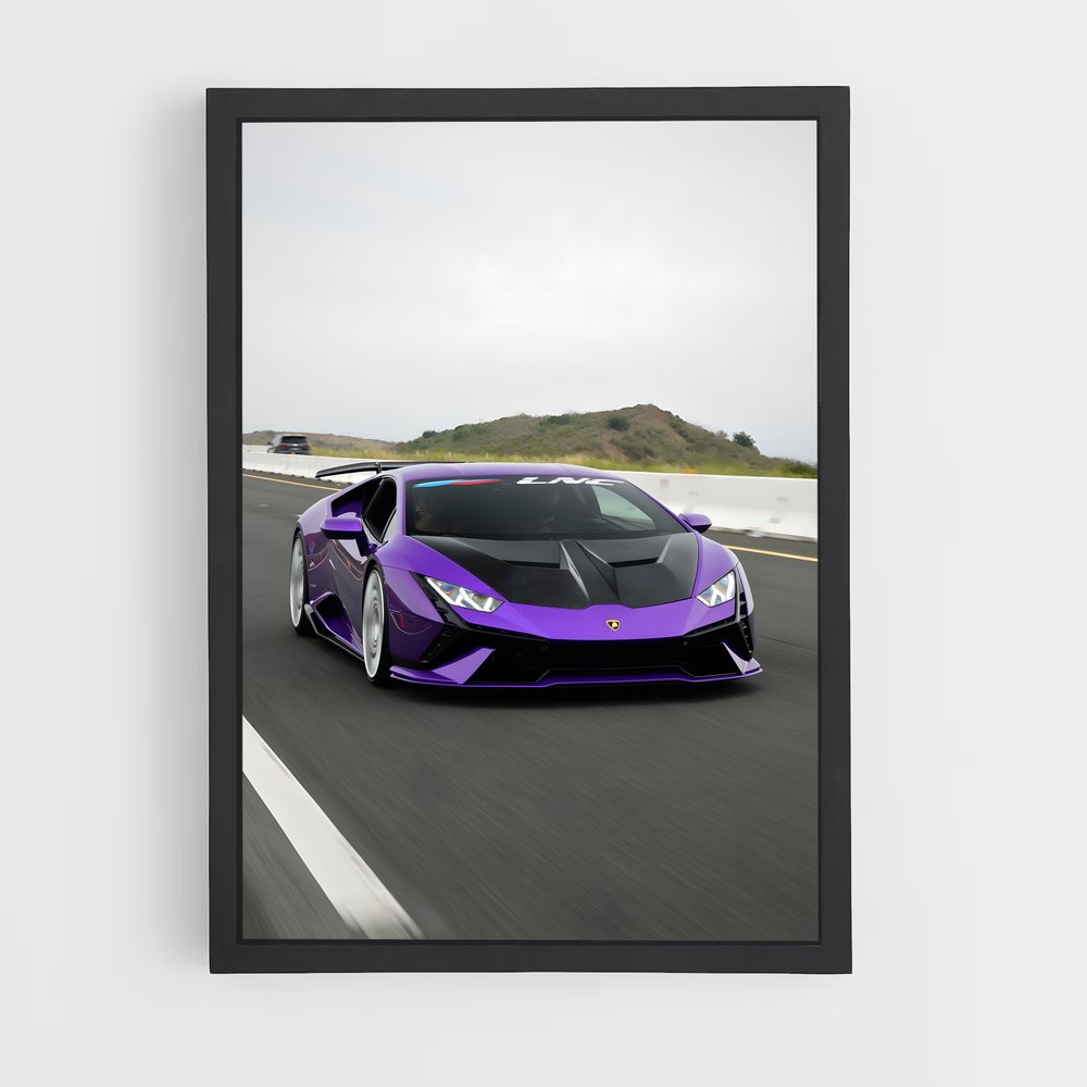 Poster Huracan Vitesse – affiche Lamborghini (vue 2)